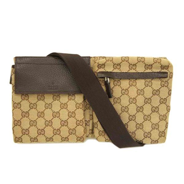 25268 1 Gucci GG Canvas Waist Pouch Body Bag