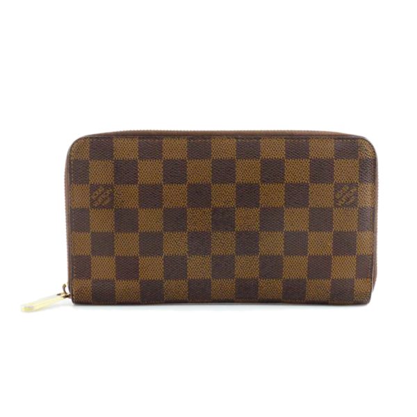 25268 1 Louis Vuitton Zippy Organizer Damier Wallet Brown