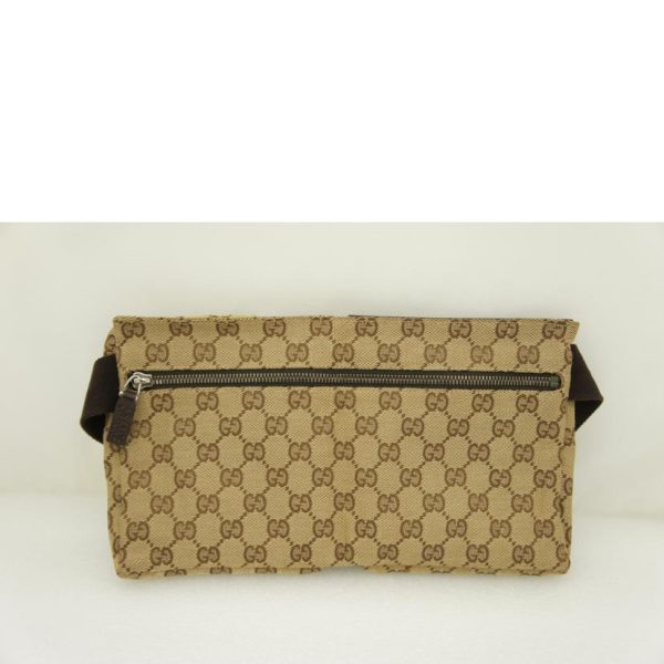 25268 2 Gucci GG Canvas Waist Pouch Body Bag