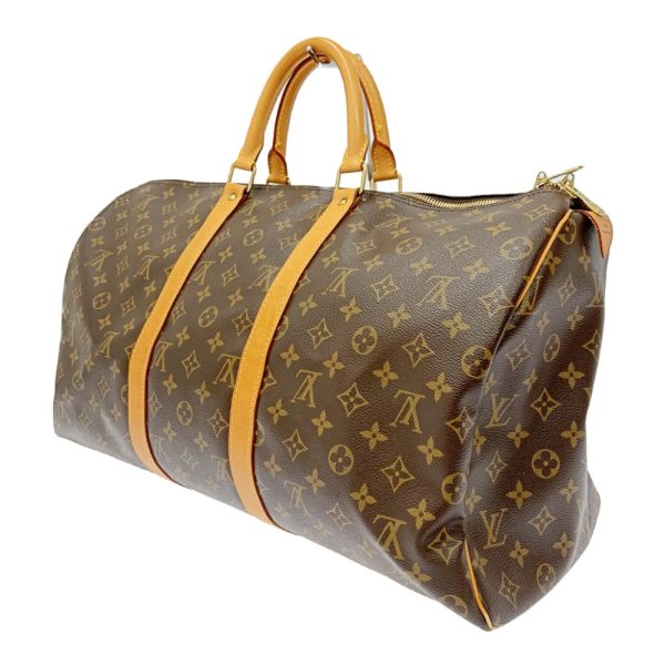 254483 2 LOUIS VUITTON Monogram PVC Keepall Boston Bag Brown