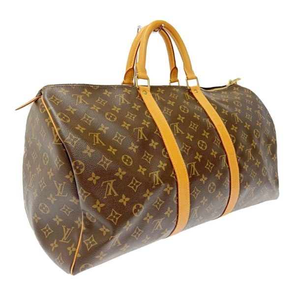 254483 3 LOUIS VUITTON Monogram PVC Keepall Boston Bag Brown