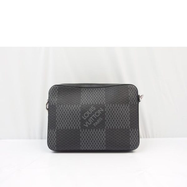 25507 2 Louis Vuitton Trio Messenger Graphite Body Bag