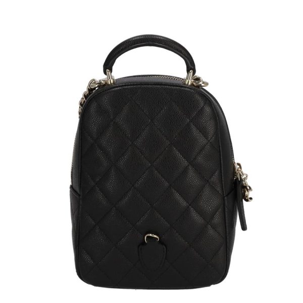 25514 2 Chanel Caviar 3WAY Mini Backpack Bag Black