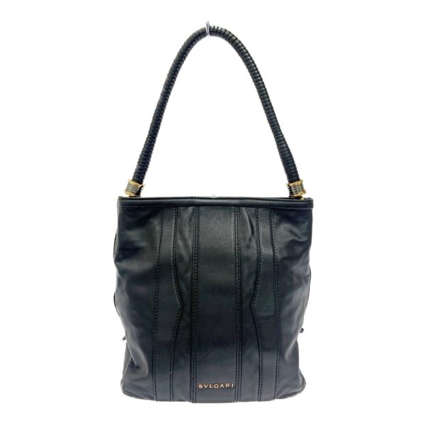 255356 1 Bvlgari Leather B Zero One Shoulder Bag Black