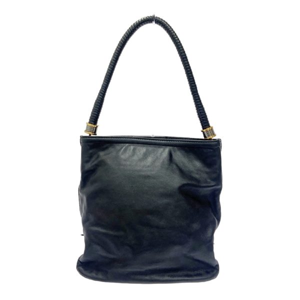 255356 4 Bvlgari Leather B Zero One Shoulder Bag Black