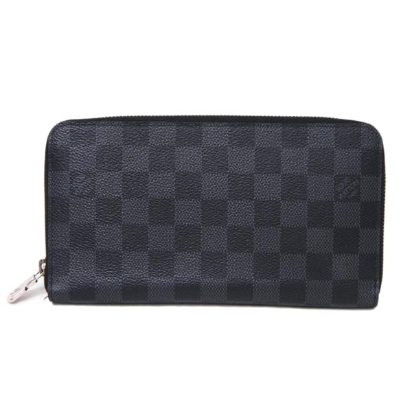 25565 1 Louis Vuitton Zippy Organizer NM Wallet Damier Graphite