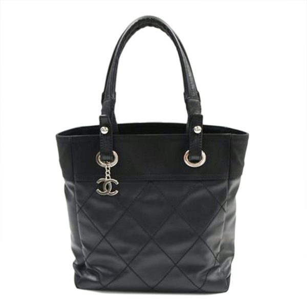 25741 1 Chanel Paris Biarritz Tote Bag Black