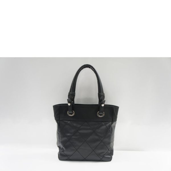 25741 2 Chanel Paris Biarritz Tote Bag Black