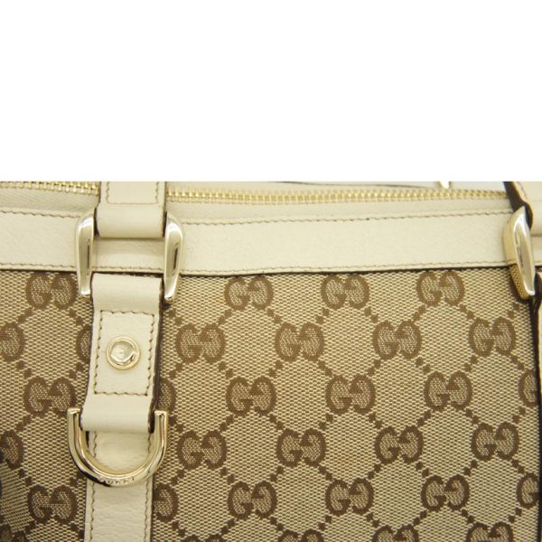 25770 8 GUCCI Abby GG Canvas Mini Tote Handbag