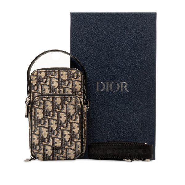 257vylztr032831i 14 Dior Trotter Case Shoulder Bag Black Jacquard