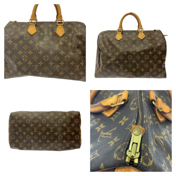 258375 4 LOUIS VUITTON Monogram PVC Speedy Boston Bag Brown