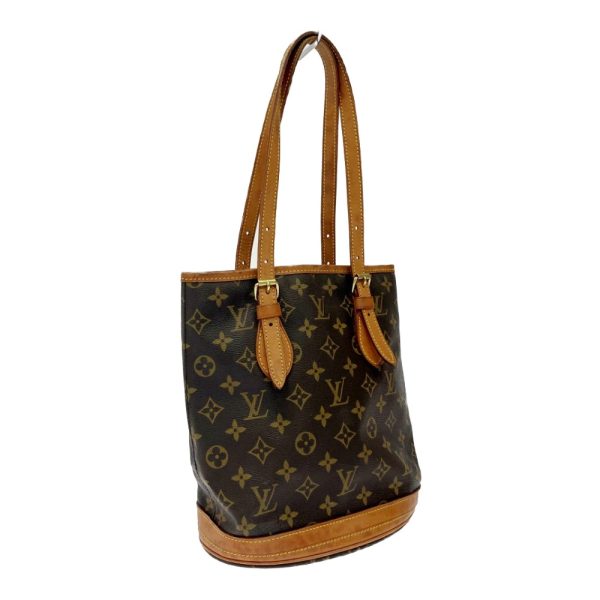 258470 2 LOUIS VUITTON Monogram PVC Bucket PM Shoulder Bag Brown