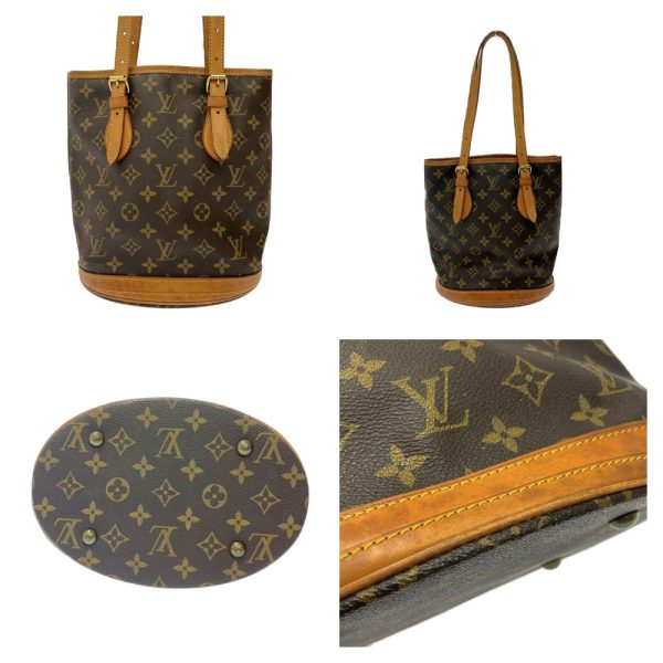 258470 4 LOUIS VUITTON Monogram PVC Bucket PM Shoulder Bag Brown