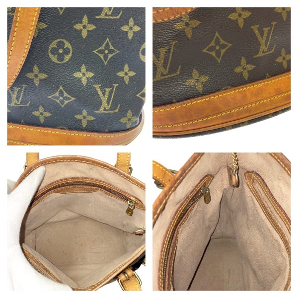 258470 7 LOUIS VUITTON Monogram PVC Bucket PM Shoulder Bag Brown