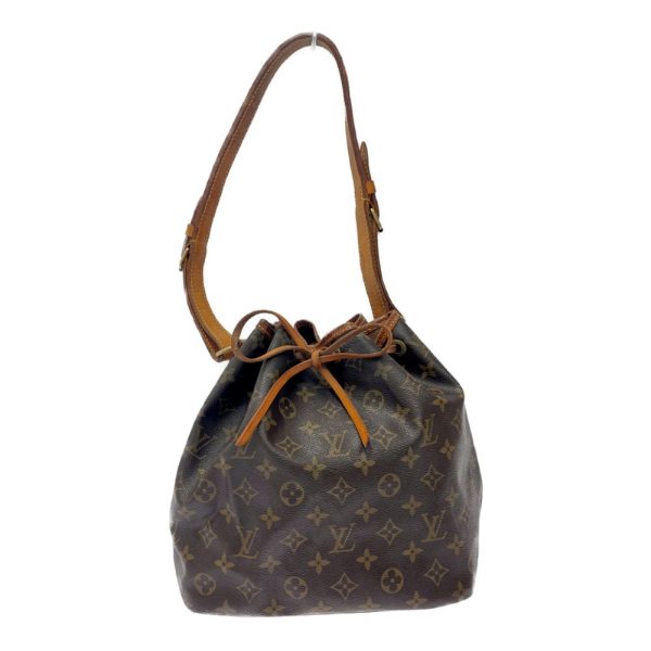 258542 1 LOUIS VUITTON Monogram PVC Petit Noe Shoulder Bag Brown