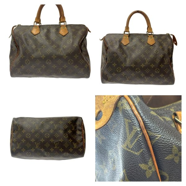 258932 4 LOUIS VUITTON Monogram PVC Speedy Boston Bag Brown