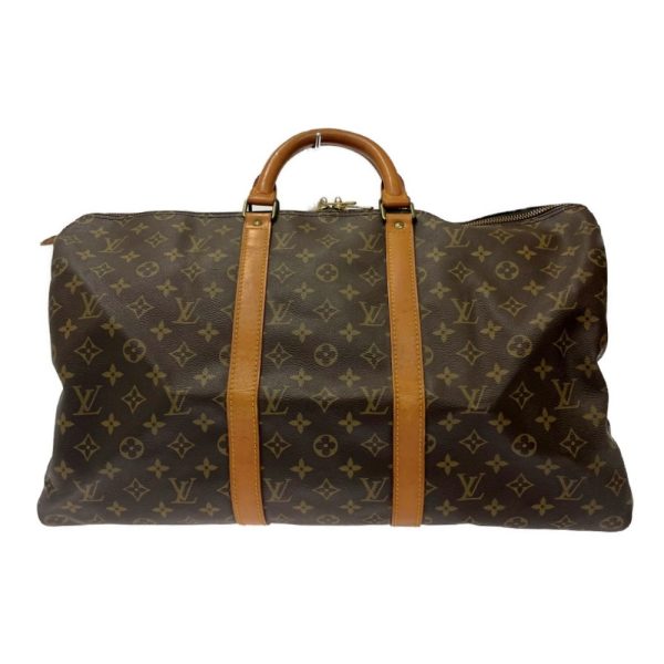 259006 1 LOUIS VUITTON Monogram PVC Keepall Boston Bag Brown