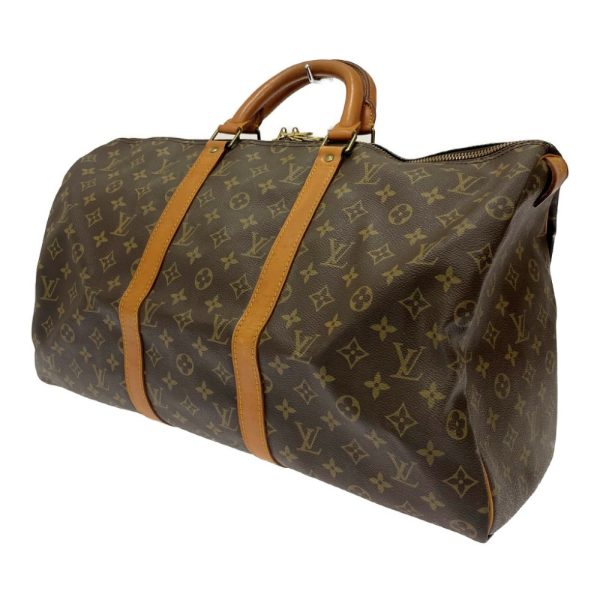 259006 3 LOUIS VUITTON Monogram PVC Keepall Boston Bag Brown