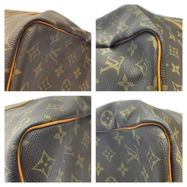 259006 5 LOUIS VUITTON Monogram PVC Keepall Boston Bag Brown