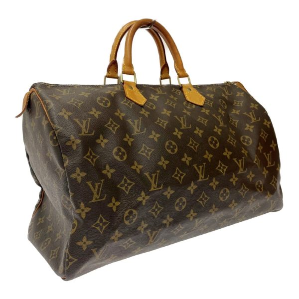 259039 2 LOUIS VUITTON Monogram PVC Speedy Boston Bag Brown