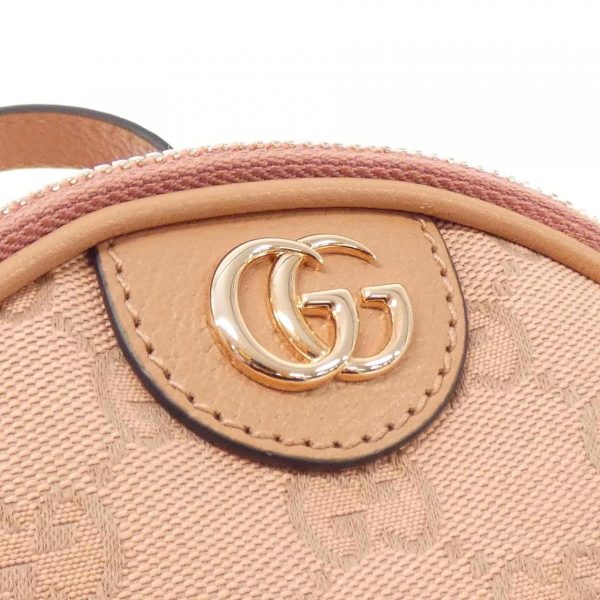 2600061744653 4 b Gucci GG Canvas Leather Shoulder Bag Pink Gold