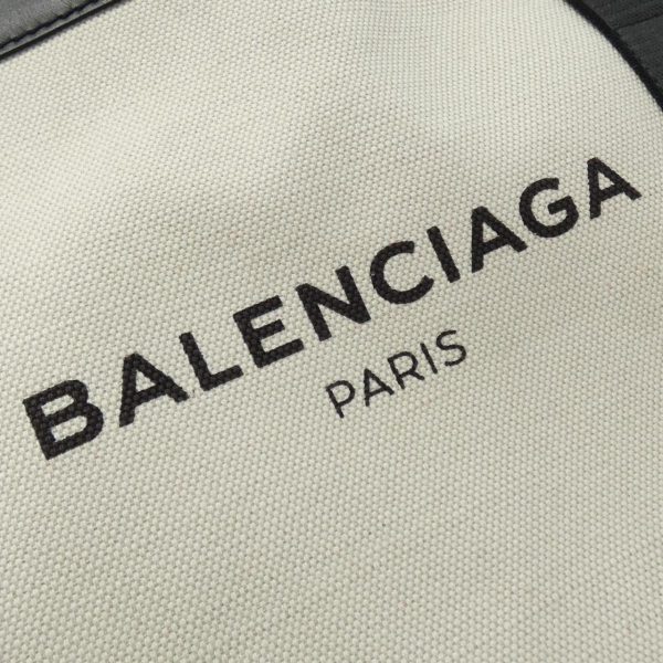 2600065171714 6 b Balenciaga Navy Tote Bag White