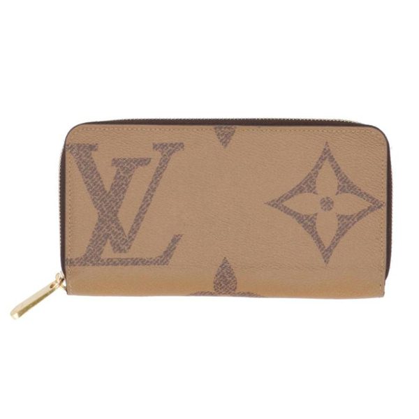 26081 1 Louis Vuitton Zippy Wallet Monogram Giant Reverse Brown