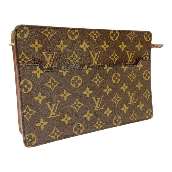 262363 2 LOUIS VUITTON Monogram PVC Pochette Homme Brown Clutch Bag