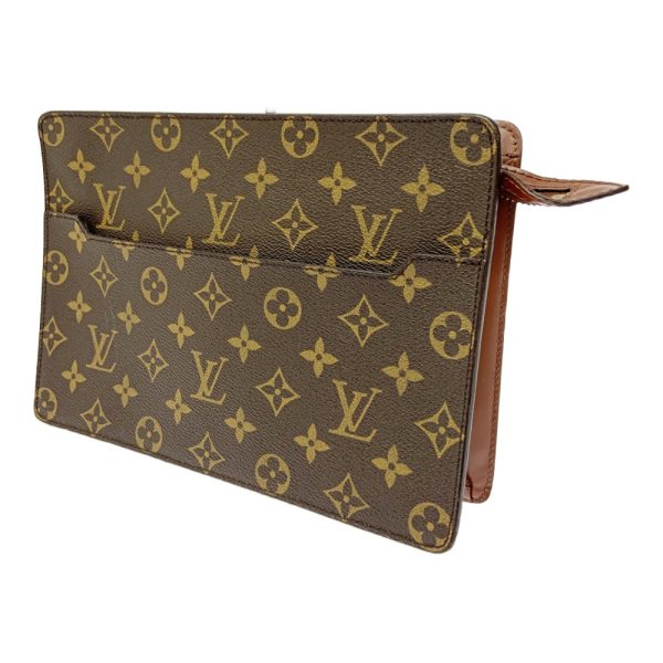 262363 3 LOUIS VUITTON Monogram PVC Pochette Homme Brown Clutch Bag