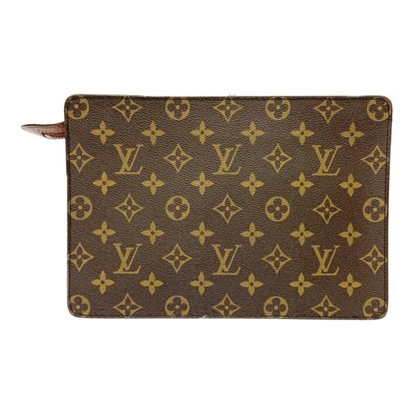 262363 4 LOUIS VUITTON Monogram PVC Pochette Homme Brown Clutch Bag