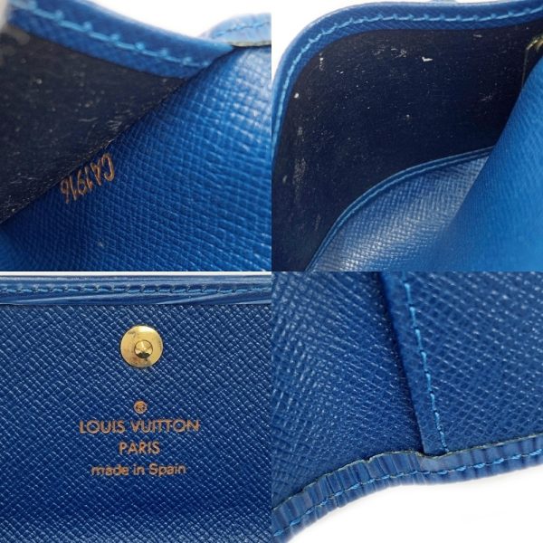 262440 10 LOUIS VUITTON Epileather Multicle Key Case Blue