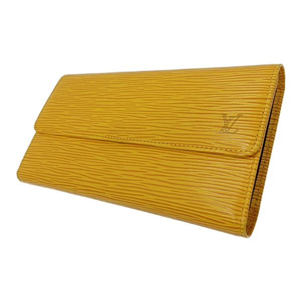 262444 2 LOUIS VUITTON Epileather Porto Tresor Long Wallet Yellow