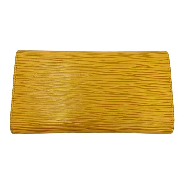 262444 4 LOUIS VUITTON Epileather Porto Tresor Long Wallet Yellow