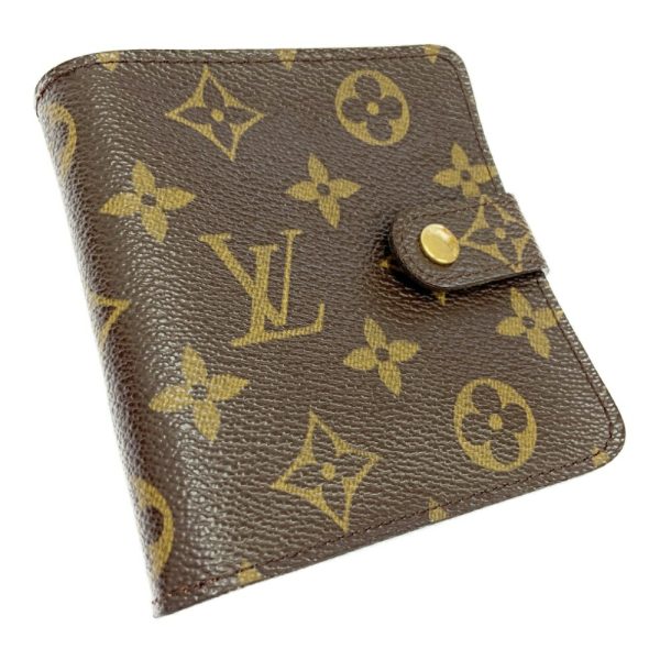 262682 3 LOUIS VUITTON Monogram PVC Compact Zip Brown Bifold Wallet