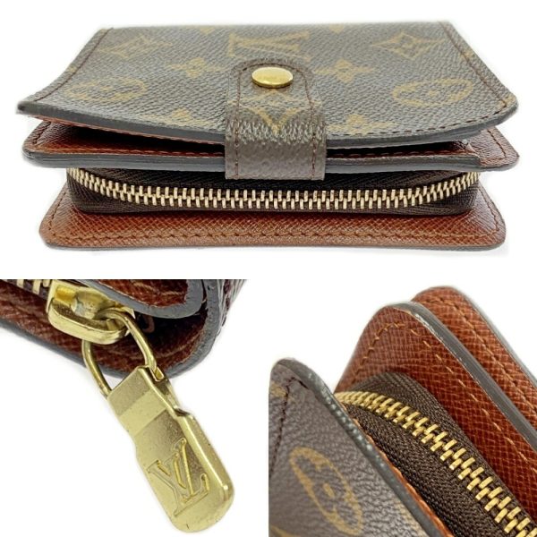 262682 6 LOUIS VUITTON Monogram PVC Compact Zip Brown Bifold Wallet