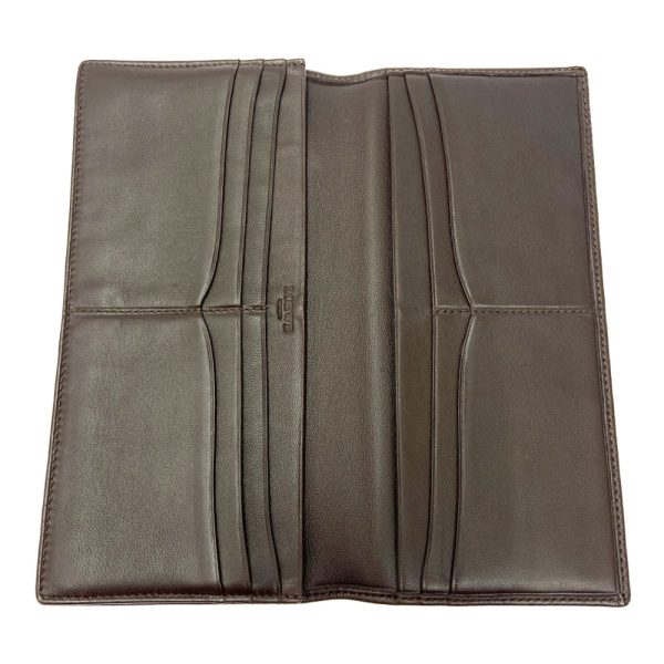 262683 7 Loewe Leather Anagram Long Wallet Brown