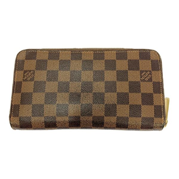 262718 4 LOUIS VUITTON Damier PVC Zippy Organizer Brown Long Wallet