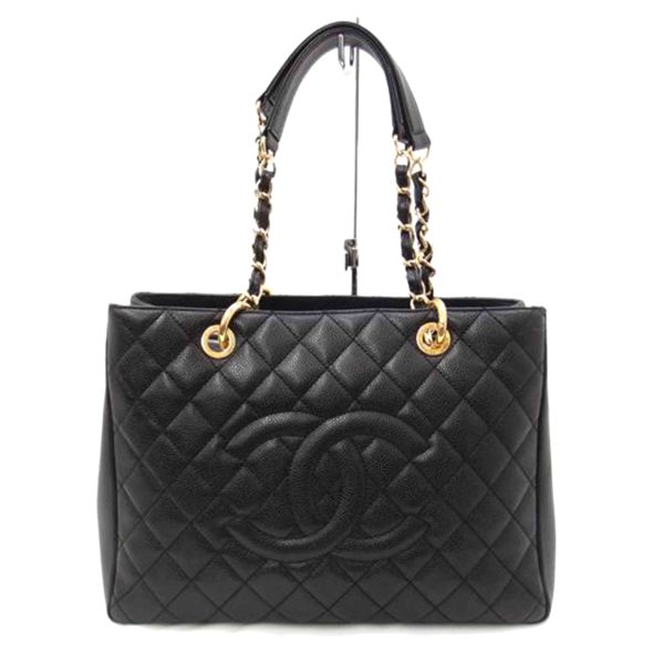 26309 1 Chanel Caviar Matelasse Tote Bag Black