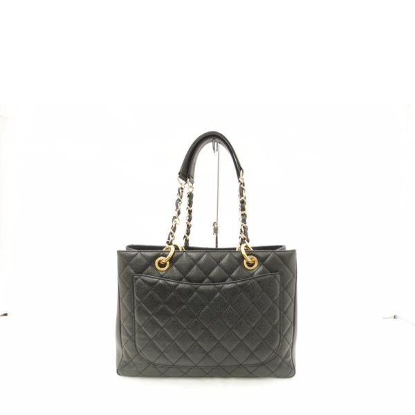 26309 2 Chanel Caviar Matelasse Tote Bag Black