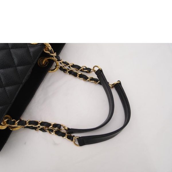 26309 4 Chanel Caviar Matelasse Tote Bag Black