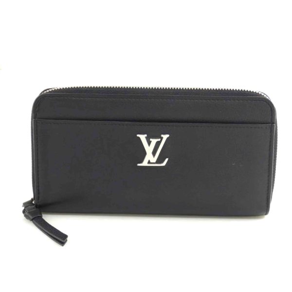 26420 1 Louis Vuitton Lock Me Zippy Wallet Noir