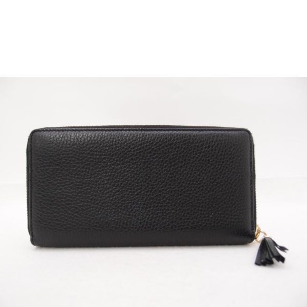 26484 2 Gucci Interlocking G Soho Long Wallet Black