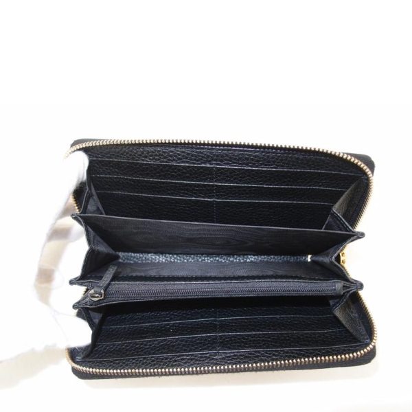 26484 4 Gucci Interlocking G Soho Long Wallet Black