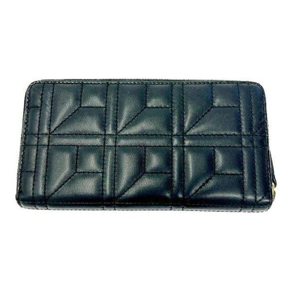 267217 4 Gucci Leather GG Marmont Quilted Pearl Long Wallet Black