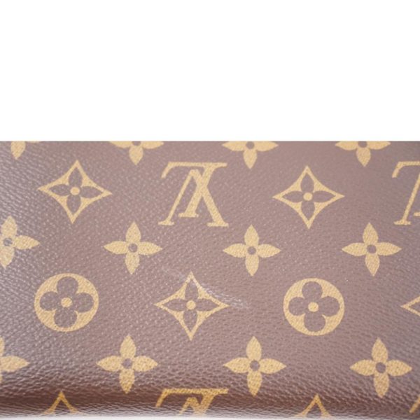 26755 6 Louis Vuitton Zippy Wallet Monogram Brown