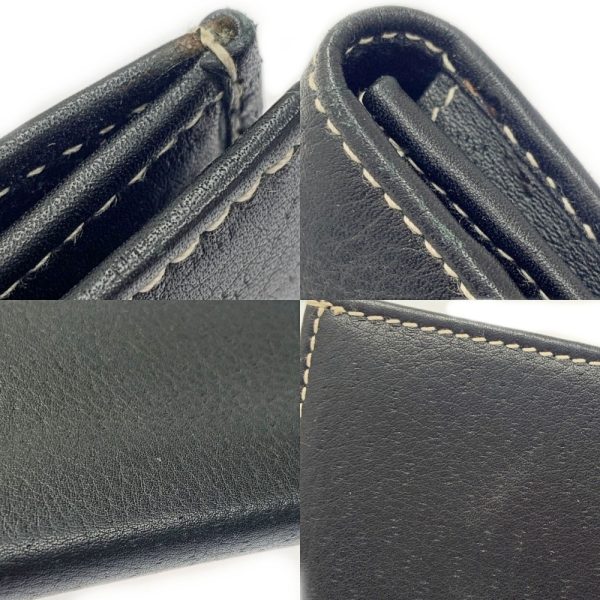 268675 7 Salvatore Ferragamo Leather Gancini Long Wallet Black