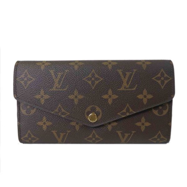 26917 1 Louis Vuitton Portefeuil Sala Monogram Wallet Brown