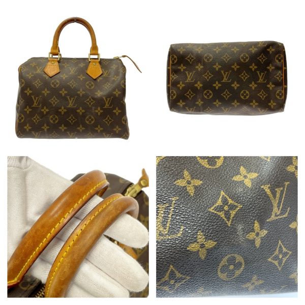 269264 4 LOUIS VUITTON Monogram PVC Speedy Boston Bag Brown