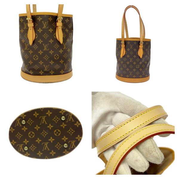 269561 4 LOUIS VUITTON Monogram PVC Petit Bucket Shoulder Bag Brown