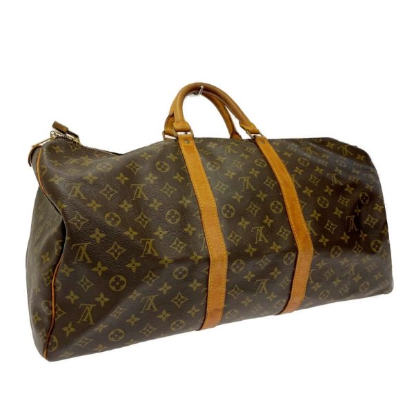 269582 2 LOUIS VUITTON Monogram PVC Keepall Boston Bag Brown